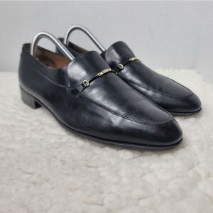 Vintage Salvatore Ferragamo Men's Leather Loafer Shoes Size 9EE